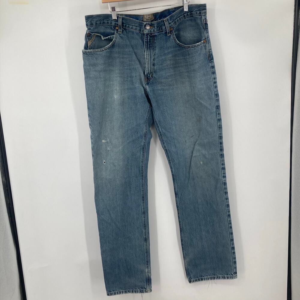 Ariat Loop Lock Thrashed Western Cowboy Jeans Medium Wash 38